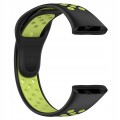 PASEK PERFOROWANY SPORTOWY DO XIAOMI REDMI WATCH 3 CZARNO - ZIELONY