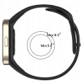 PASEK PERFOROWANY SPORTOWY DO XIAOMI REDMI WATCH 3 CZARNO - NIEBIESKI