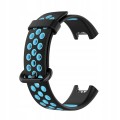 PASEK DWUKOLOROWY OPASKA DO XIAOMI MI WATCH LITE, CZARNO - NIEBIESKI