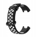 PASEK DWUKOLOROWY OPASKA DO XIAOMI MI WATCH LITE, CZARNO - BIAŁY
