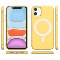ETUI PREMIUM SILICONE MAGSAFE DO IPHONE 11 - YELLOW