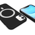 ETUI PREMIUM SILICONE MAGSAFE DO IPHONE 11 - BLACK