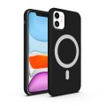 ETUI PREMIUM SILICONE MAGSAFE DO IPHONE 11 - BLACK