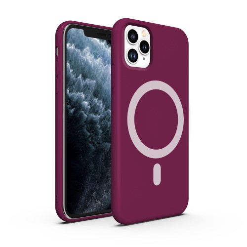 ETUI PREMIUM SILICONE MAGSAFE DO IPHONE 11 PRO - PURPLE