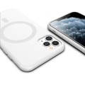 ETUI PREMIUM SILICONE MAGSAFE DO IPHONE 11 PRO - WHITE