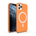 ETUI PREMIUM SILICONE MAGSAFE DO IPHONE 11 PRO MAX - ORANGE