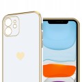 KOBIECE ETUI HEART DO IPHONE 12 MINI | BIAŁE