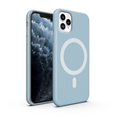 ETUI PREMIUM SILICONE MAGSAFE DO IPHONE 11 PRO MAX - BLUE