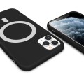 ETUI PREMIUM SILICONE MAGSAFE DO IPHONE 11 PRO MAX - BLACK
