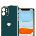 KOBIECE ETUI HEART DO IPHONE 12 | ZIELONY
