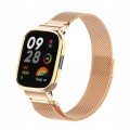 PASEK BRANSOLETA Z WBUDOWANYM ETUI DO XIAOMI REDMI WATCH 3 - RÓŻOWE ZŁOTO