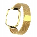 PASEK BRANSOLETA Z WBUDOWANYM ETUI DO XIAOMI REDMI WATCH 3 - ZŁOTY
