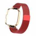 PASEK BRANSOLETA Z WBUDOWANYM ETUI DO XIAOMI REDMI WATCH 3 - CZERWONY