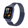 PASEK BRANSOLETA Z WBUDOWANYM ETUI DO XIAOMI REDMI WATCH 3 - GRANATOWY