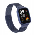 PASEK BRANSOLETA Z WBUDOWANYM ETUI DO XIAOMI REDMI WATCH 3 - GRANATOWY