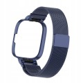PASEK BRANSOLETA Z WBUDOWANYM ETUI DO XIAOMI REDMI WATCH 3 - GRANATOWY