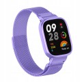 PASEK BRANSOLETA Z WBUDOWANYM ETUI DO XIAOMI REDMI WATCH 3 - FIOLETOWY