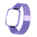 PASEK BRANSOLETA Z WBUDOWANYM ETUI DO XIAOMI REDMI WATCH 3 - FIOLETOWY
