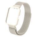 PASEK BRANSOLETA Z WBUDOWANYM ETUI DO XIAOMI REDMI WATCH 2 LITE - KREMOWY