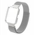 PASEK BRANSOLETA Z WBUDOWANYM ETUI DO XIAOMI REDMI WATCH 2 LITE - SREBRNY