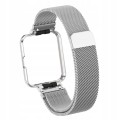 PASEK BRANSOLETA Z WBUDOWANYM ETUI DO XIAOMI REDMI WATCH 2 LITE - SREBRNY