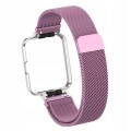 PASEK BRANSOLETA Z WBUDOWANYM ETUI DO XIAOMI REDMI WATCH 2 LITE - MOCNO RÓŻOWY