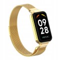 PASEK BRANSOLETA Z WBUDOWANYM ETUI DO XIAOMI REDMI BAND 2 / XIAOMI MI BAND 8 ACTIVE - ZŁOTO