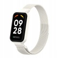 PASEK BRANSOLETA Z WBUDOWANYM ETUI DO XIAOMI REDMI BAND 2 / XIAOMI MI BAND 8 ACTIVE - KREMOWY