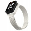 PASEK BRANSOLETA Z WBUDOWANYM ETUI DO XIAOMI REDMI BAND 2 / XIAOMI MI BAND 8 ACTIVE - KREMOWY