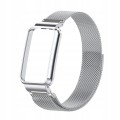 PASEK BRANSOLETA Z WBUDOWANYM ETUI DO XIAOMI MI BAND 7 PRO - SREBRNY