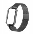 PASEK BRANSOLETA Z WBUDOWANYM ETUI DO XIAOMI MI BAND 7 PRO - CZARNY