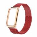 PASEK BRANSOLETA Z WBUDOWANYM ETUI DO XIAOMI MI BAND 7 PRO - CZERWONY