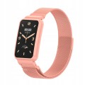 PASEK BRANSOLETA Z WBUDOWANYM ETUI DO XIAOMI MI BAND 7 PRO - RÓŻOWY