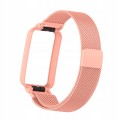 PASEK BRANSOLETA Z WBUDOWANYM ETUI DO XIAOMI MI BAND 7 PRO - RÓŻOWY