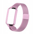 PASEK BRANSOLETA Z WBUDOWANYM ETUI DO XIAOMI MI BAND 7 PRO - RÓŻOWY