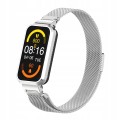 PASEK BRANSOLETA Z WBUDOWANYM ETUI DO XIAOMI REDMI SMART BAND PRO - SREBRNY