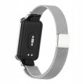 PASEK BRANSOLETA Z WBUDOWANYM ETUI DO XIAOMI REDMI SMART BAND PRO - SREBRNY