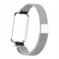 PASEK BRANSOLETA Z WBUDOWANYM ETUI DO XIAOMI REDMI SMART BAND PRO - SREBRNY