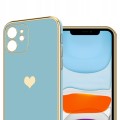 KOBIECE ETUI HEART DO IPHONE 12 MINI | MIĘTOWY