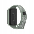 PASEK PERFOROWANY DO XIAOMI REDMI BAND 2 / MI BAND 8 ACTIVE | ZIELONO - BIAŁY