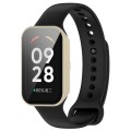 ETUI OCHRONNE + SZKŁO HARTOWANE 2W1 DO XIAOMI REDMI BAND 2 / MI BAND 8 ACTIVE - KREMOWY