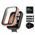 ETUI OCHRONNE + SZKŁO HARTOWANE 2W1 DO XIAOMI REDMI WATCH 2 LITE - RÓŻOWY