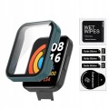 ETUI OCHRONNE + SZKŁO HARTOWANE 2W1 DO XIAOMI REDMI WATCH 2 LITE - ZIELONY