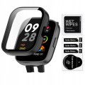 ETUI OCHRONNE + SZKŁO HARTOWANE 2W1 DO XIAOMI REDMI WATCH 3 - CZARNY