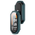 ETUI OCHRONNE + SZKŁO HARTOWANE 2W1 DO SMARTBAND XIAOMI MI BAND 8 - ZIELONE