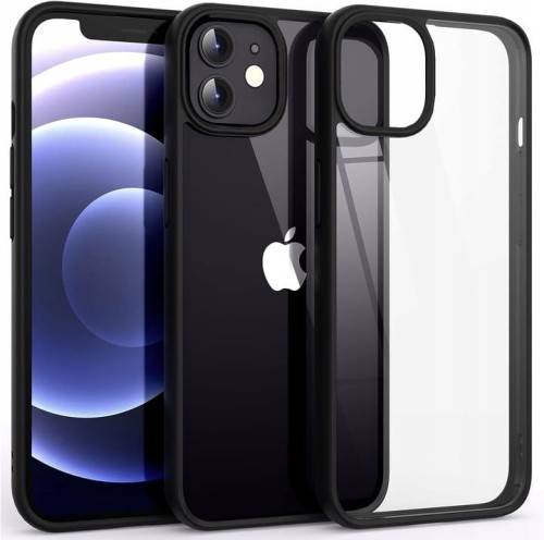 Etui do iPhone 12 / 12 pro, przeźroczysty tył, kolorowe ramki