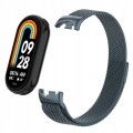 BRANSOLETA MILANESE DO XIAOMI SMART MI BAND 8/9/10 – STYLOWY PASEK, GRAFITOWY 