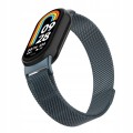 BRANSOLETA MILANESE DO XIAOMI SMART MI BAND 8/9/10 – STYLOWY PASEK, GRAFITOWY 