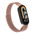BRANSOLETA MILANESE DO XIAOMI SMART MI BAND 8/9/10 – STYLOWY PASEK, PUDROWY