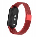 BRANSOLETA MILANESE DO XIAOMI SMART MI BAND 8/9/10 – STYLOWY PASEK, CZERWONY